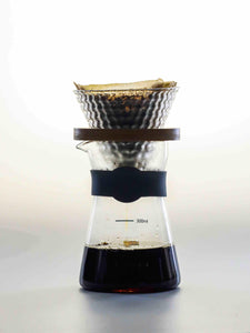 Glass Coffee Pot V60 Filter Set - Walled