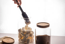 Load image into Gallery viewer, Airtight Acacia Lid Cookie Jar - Walled

