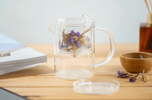 Load image into Gallery viewer, 2 in 1 Glass tea pot with removable infuser - Walled
